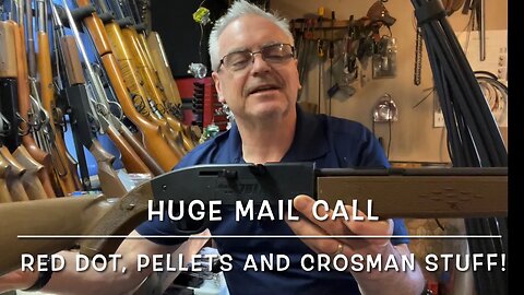 Huge mail call with a nice red dot, some pellets, a Crosman 781 & a gift box from @razor1962