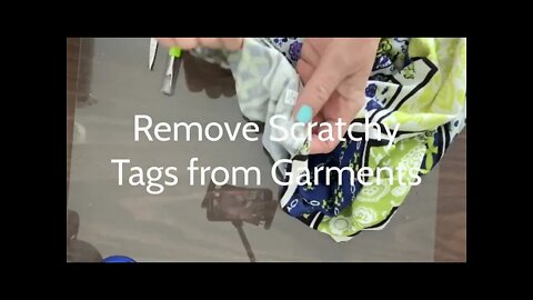 Around the House: How To Remove Scratchy Tags from your clothes!