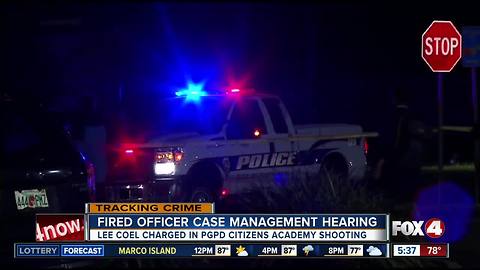 Former Punta Gorda police officer case management hearing