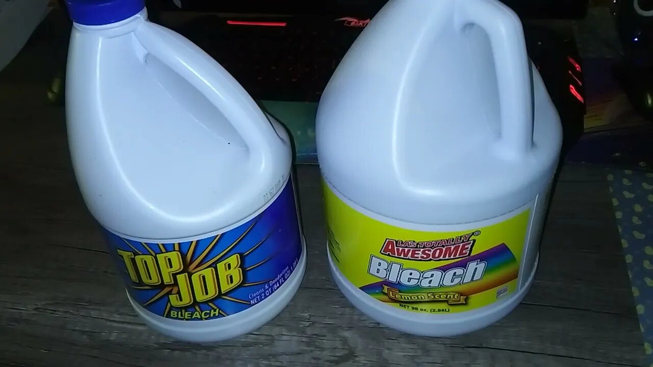 Bleach comparison, Dollar General vs Dollar Tree