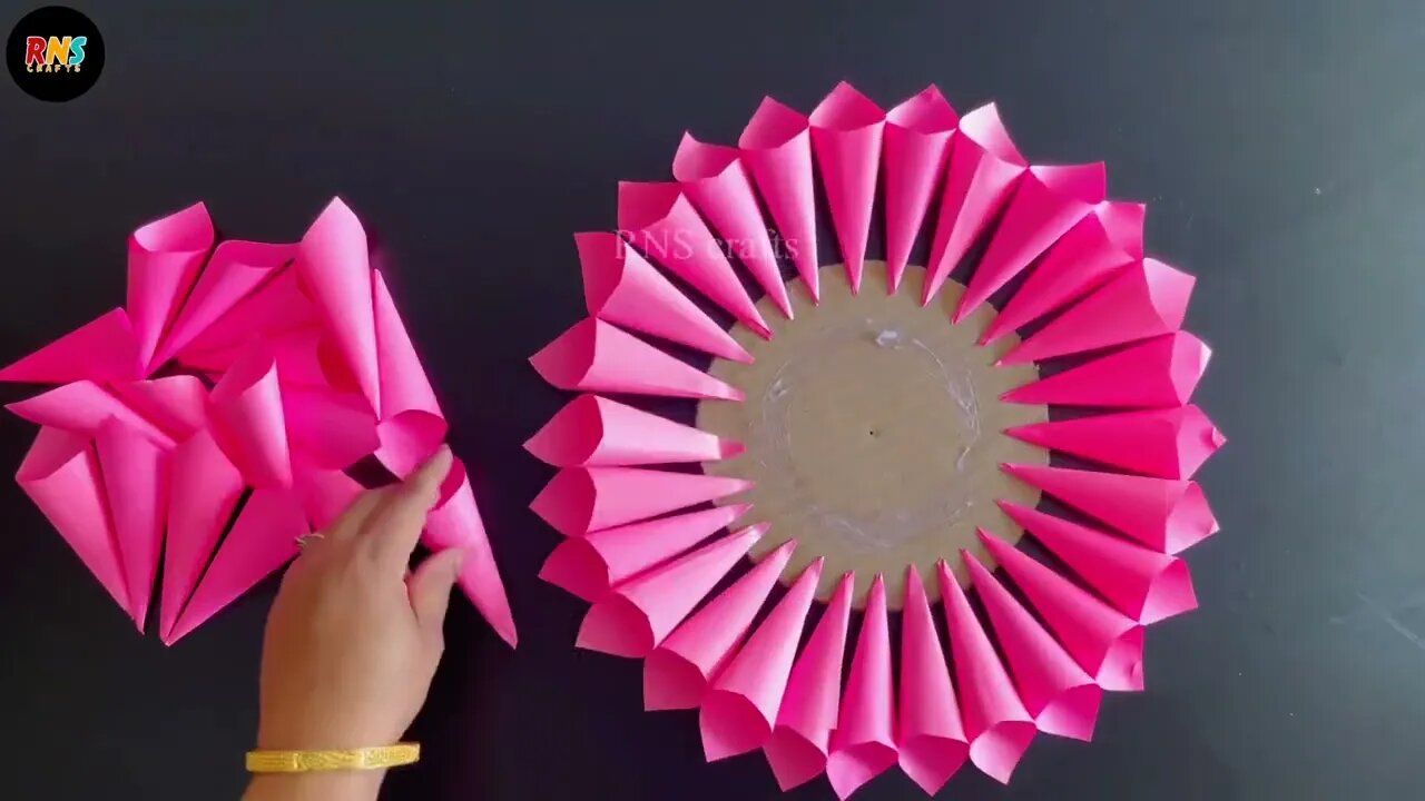 Beautiful Flower Wall Hanging / Paper Craft For Home Decoration / Paper Wall Hanging /DIY Wall Decor