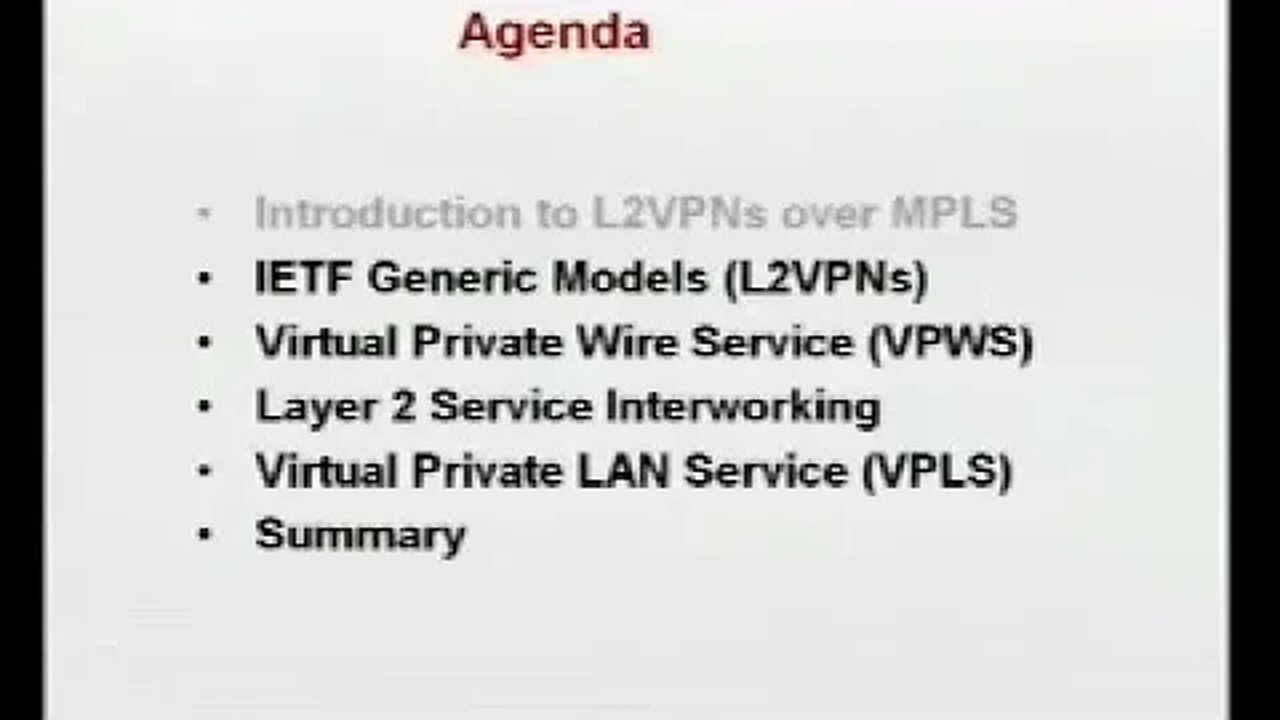 Tutorial MPLS Based Layer 2 VPNs