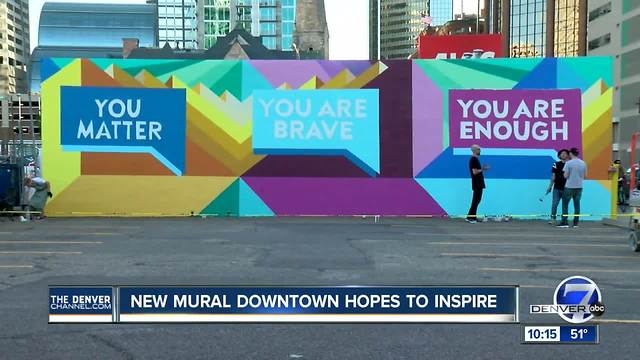 In eight simple words, a downtown Denver mural is focusing on mental health