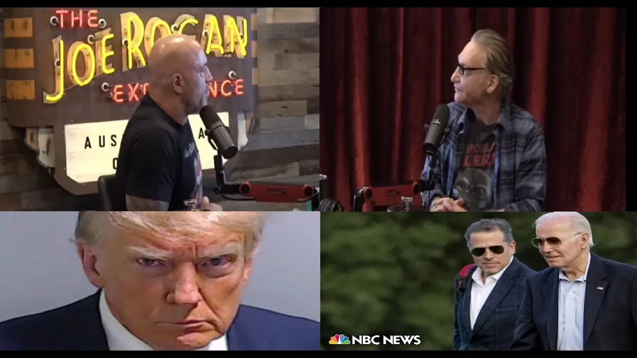 Bill Maher vs. Joe Rogan Where Maher Says Trump Is A Crazy Stupid Criminal, Joe Biden Innocent?