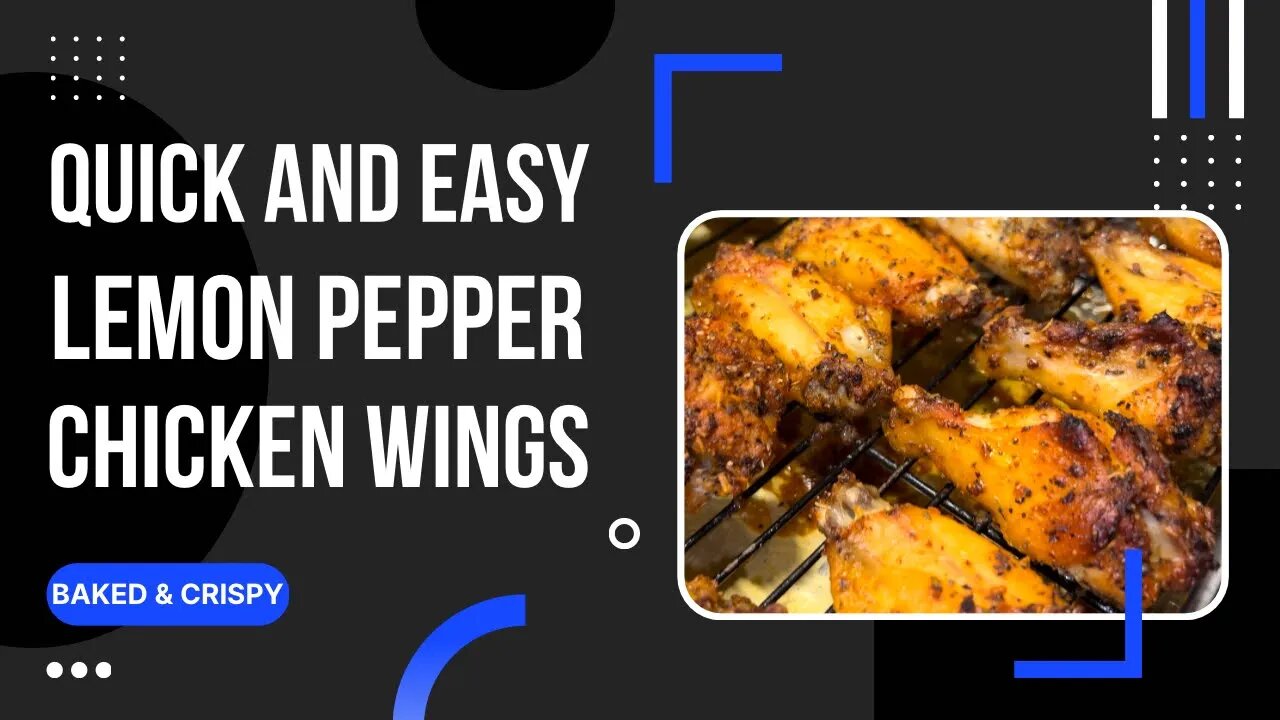 Quick & Easy Baked Lemon Pepper Chicken Wings