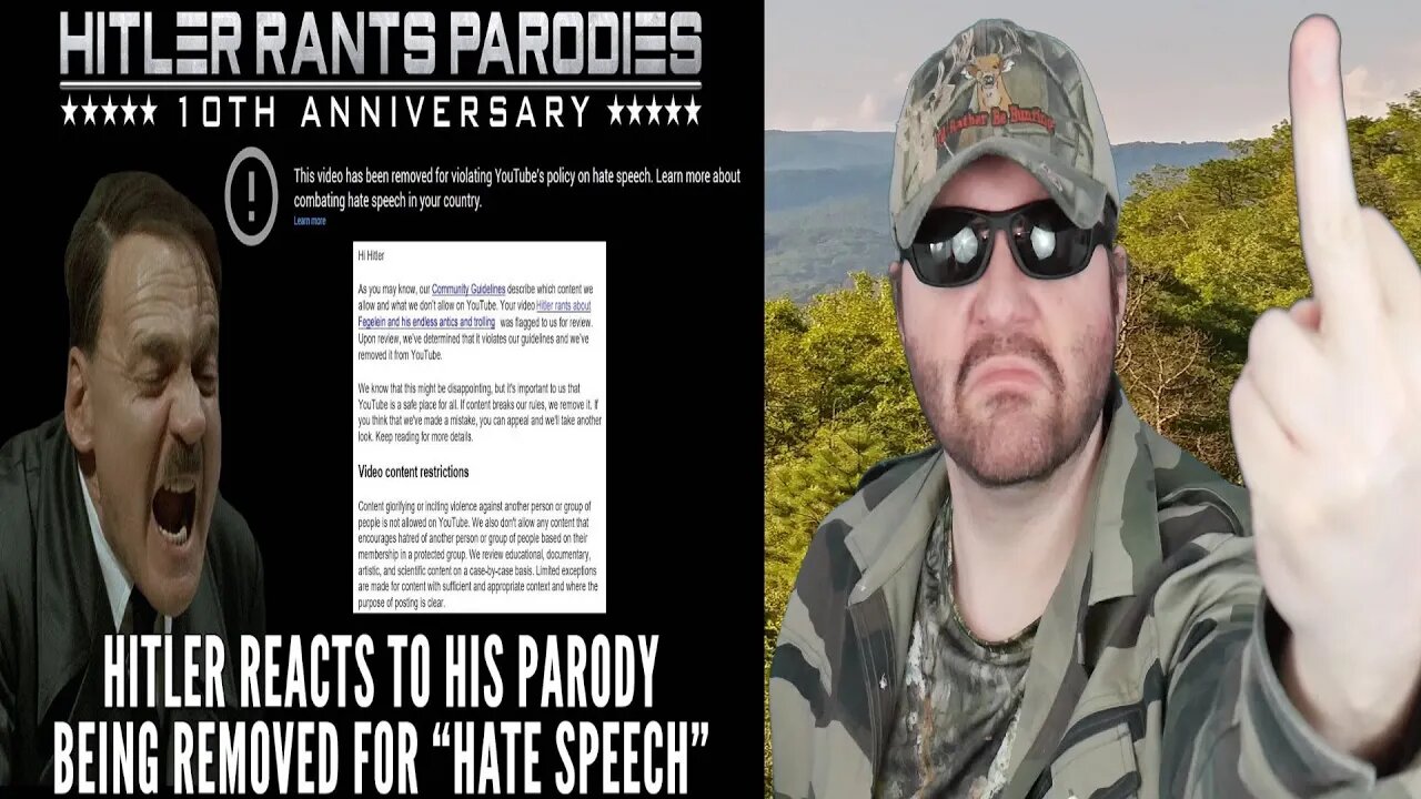 Hitler Reacts To His Parody Being Removed For "Hate Speech" (HRP) - Reaction! (BBT)