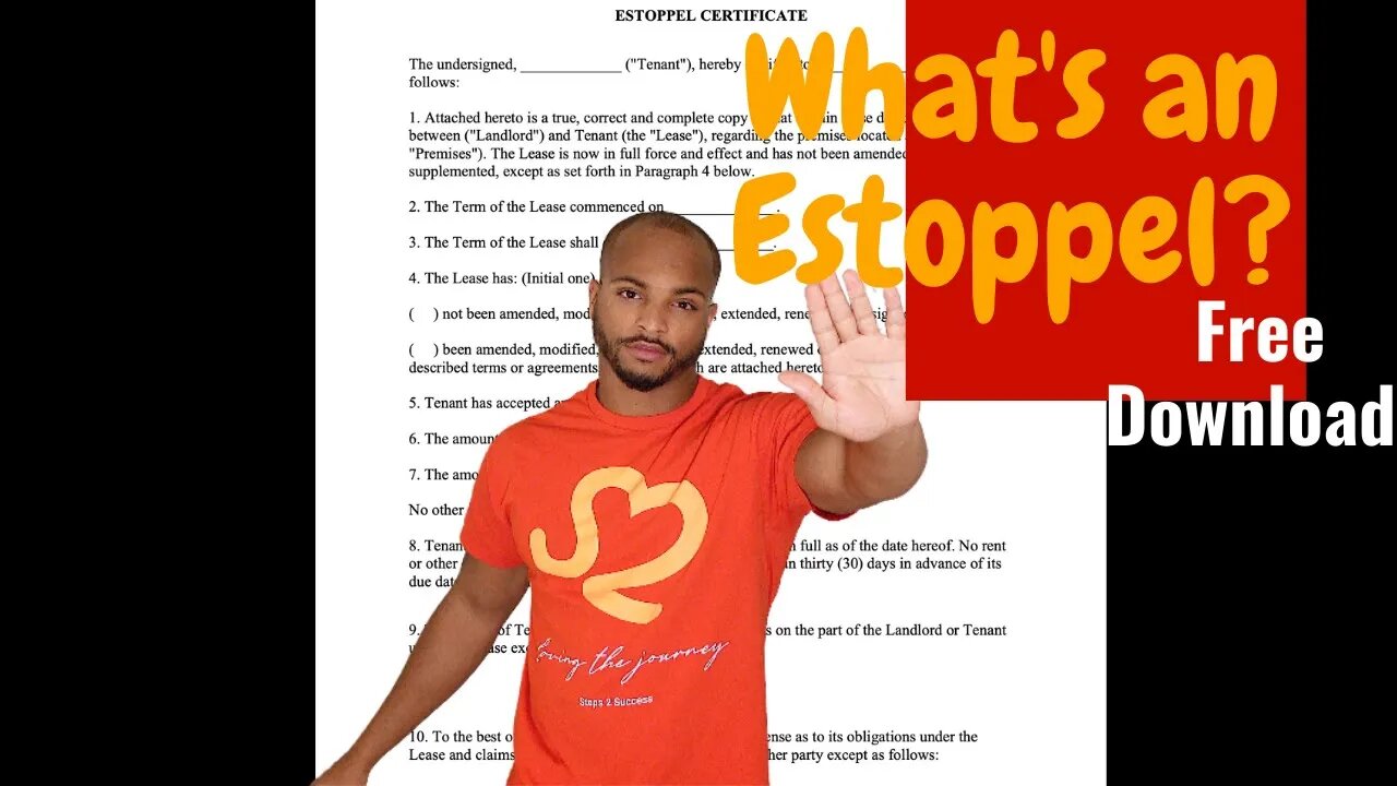 What is an Estoppel Certificate & How to fill it out? | Wholesale Real Estate Contracts #get2steppin