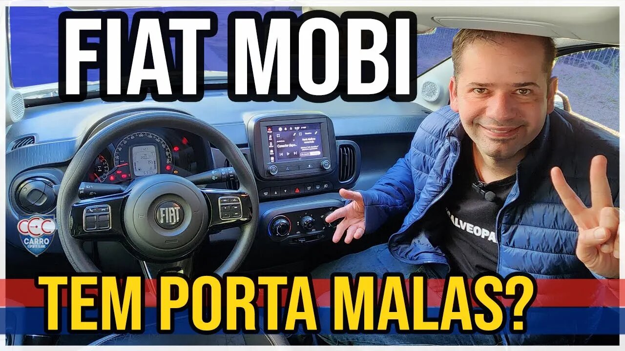 Interior do Fiat Mobi Trekking SURPREENDE mas espaço é LIMITADO