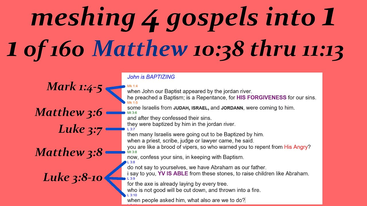 027 matthew 10_38 thru 11_13 p27 [Jesus] [Live]