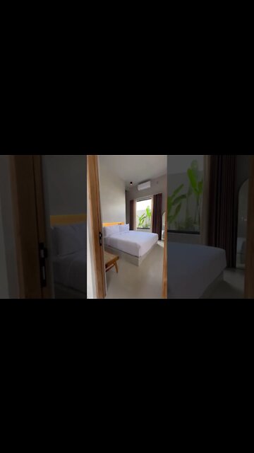 Inside a Concrete Luxury House Design in Bali 🌴 #shorts #architecture #tropicalhouse