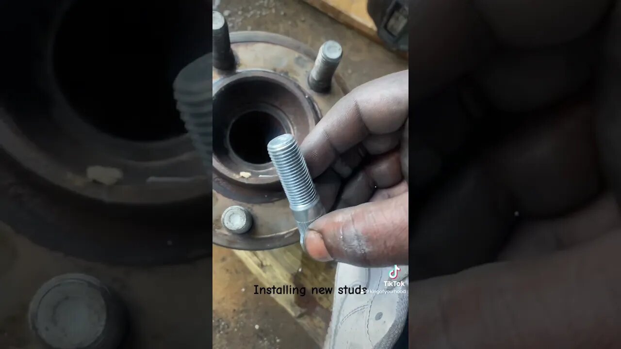 Installing new studs on chrystler 300s