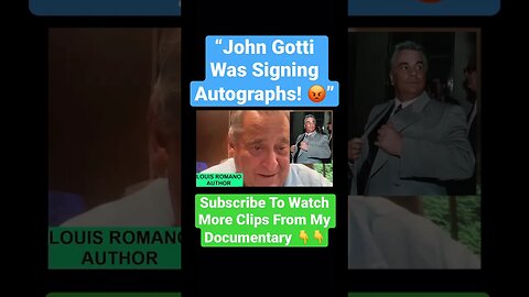 “John Gotti Was Signing Autographs! 😡” #johngotti #sammythebull #michaelfranzese #johnalite