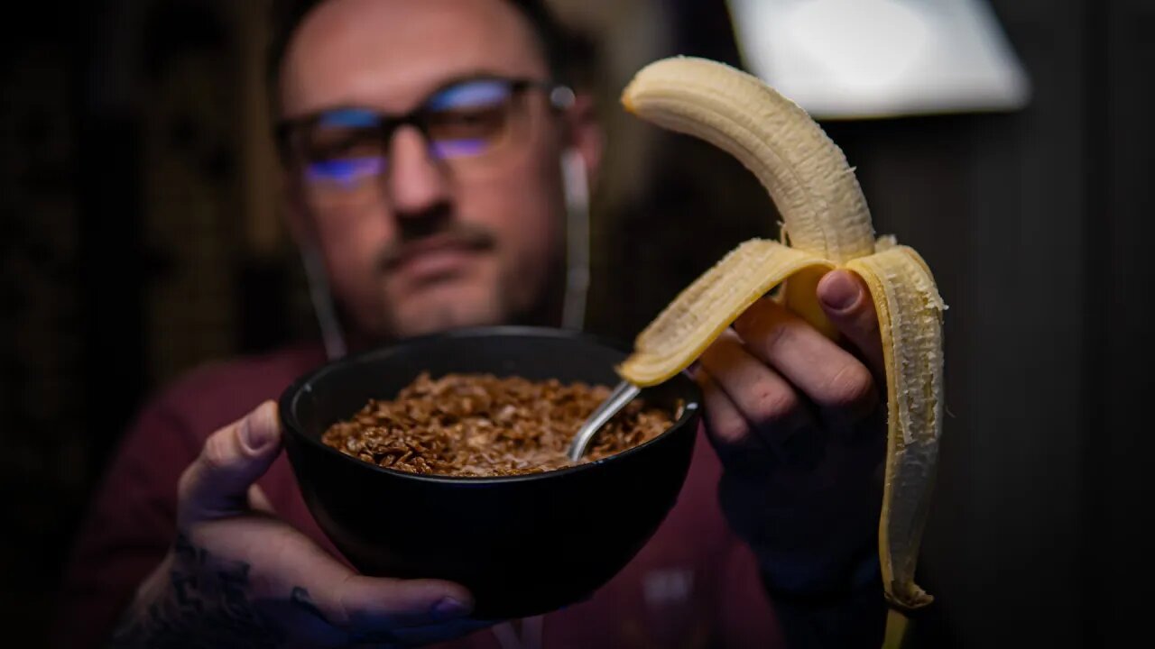 Cocoa Pebbles w/ Banana | Unedited ASMR Audio | Whispers, Slurping Sounds