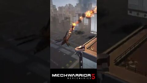 Bad Day to be a VTOL - #shorts - Mechwarrior 5