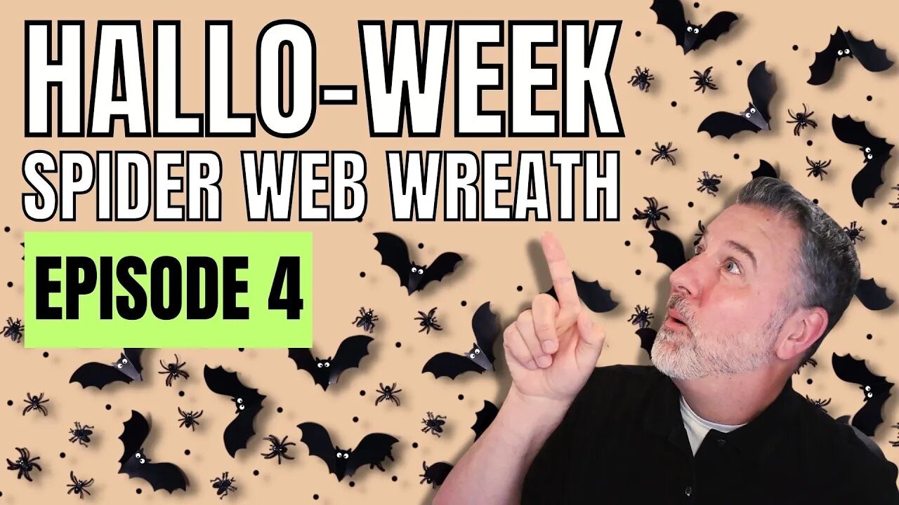 Hallo-week - Episode 4 - Halloween Wreath - Easy Wreath DIY #halloween