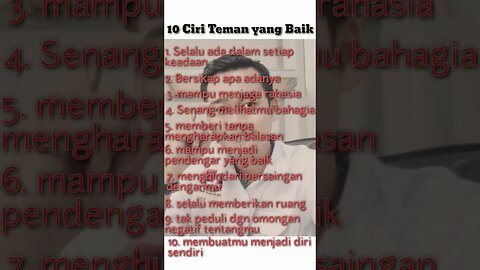 10 ciri Teman yang baik untukmu