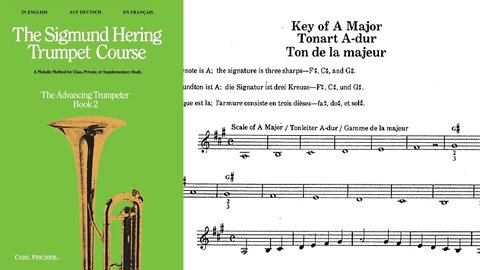 🎺🎺 [MÉTODO DE TROMPETE] Livro 2 do método de Sigmund Hering 17 & 18 - A Major / Lá Maior