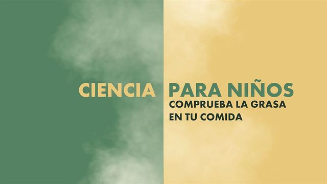 Ciencia para niños: ¡descubre la grasa en tu comida!