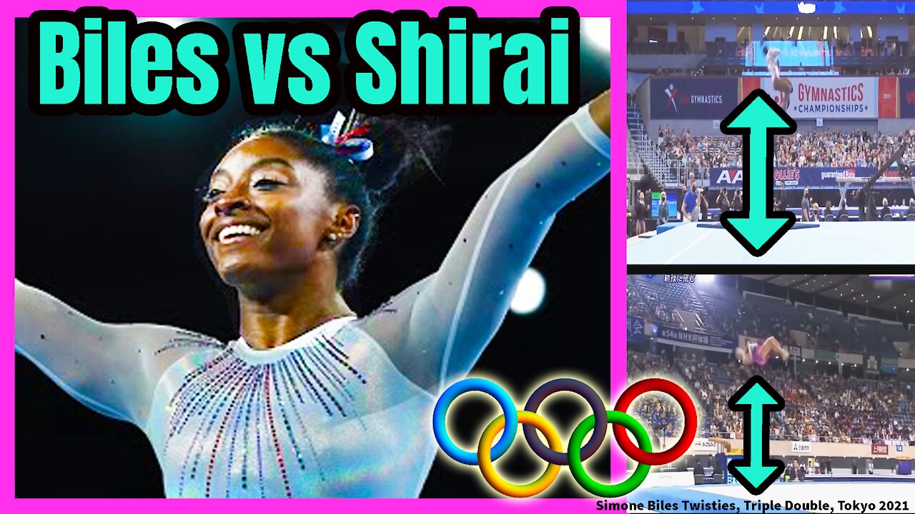 Battle of the TRIPLE DOUBLE | Simone Biles vs Kenzo Shirai 🤸🏽‍♀️🤸🏼‍♂️🐐