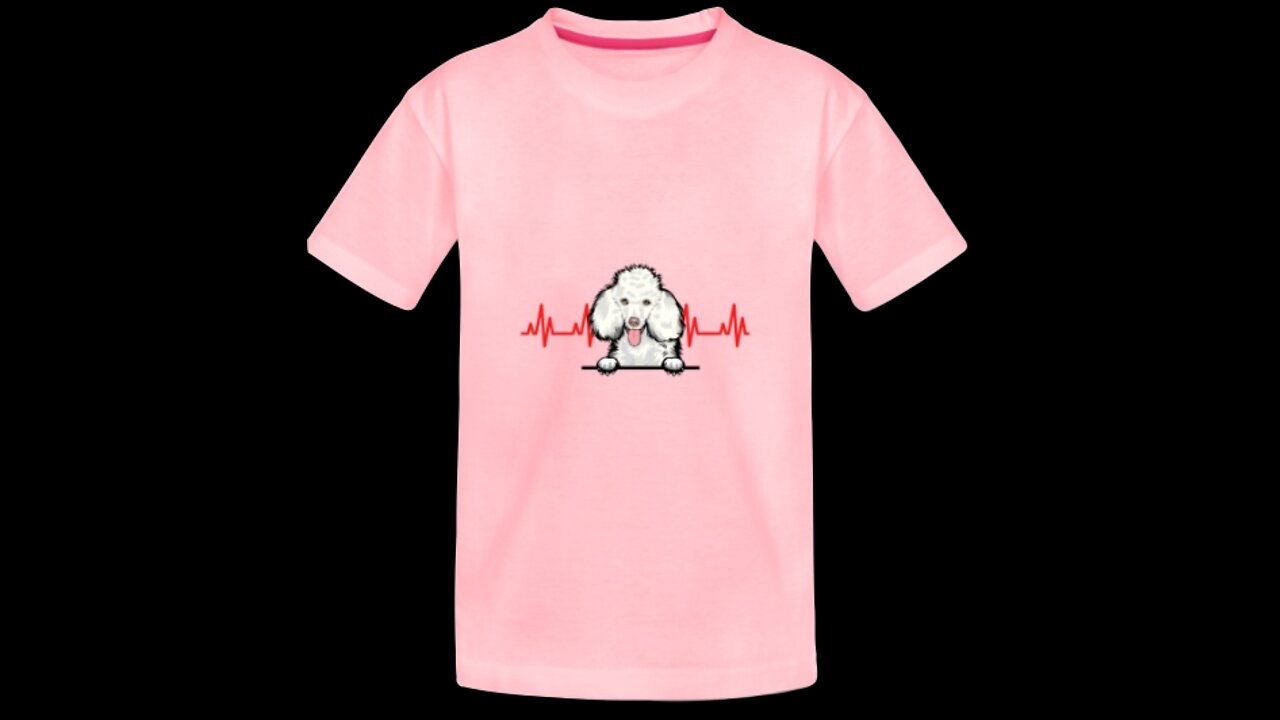 I Love Poodles Heartbeat Pulse | Now in Different Colors, Shirts, Hoodies, Mugs, Hats & More!