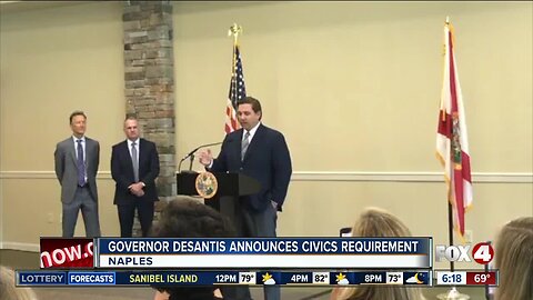 Gov. DeSantis announces civics requirements for high school seniors