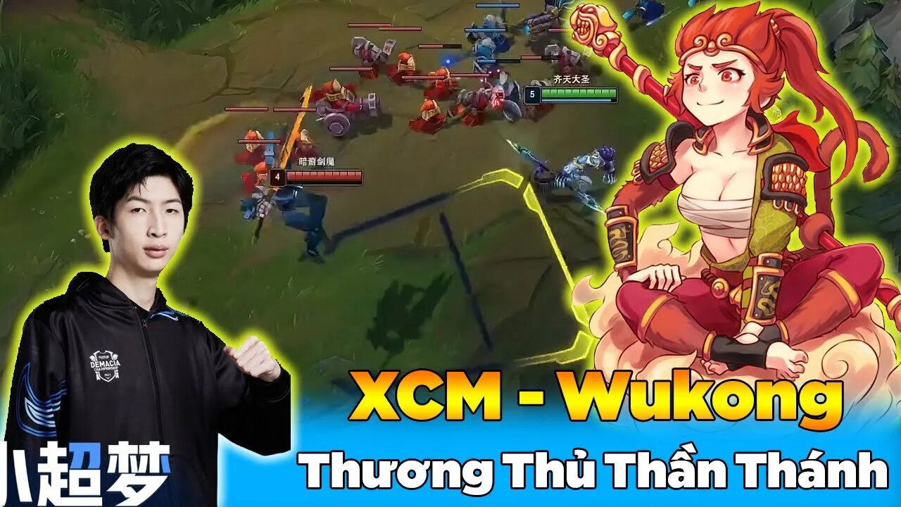 Xiao Chao Meng Wukong vs Aatrox XCM Test Skin Thương Thủ Thần Thánh Cực Đẹp