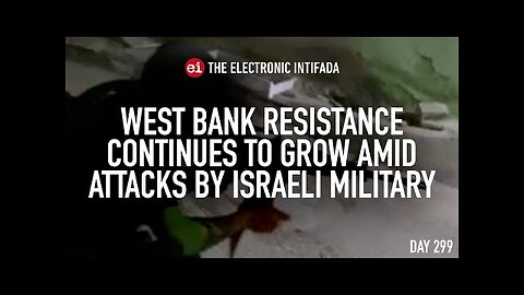 West Bank resistance continues to grow amid attacks by Israeli military, with Jon Elmer