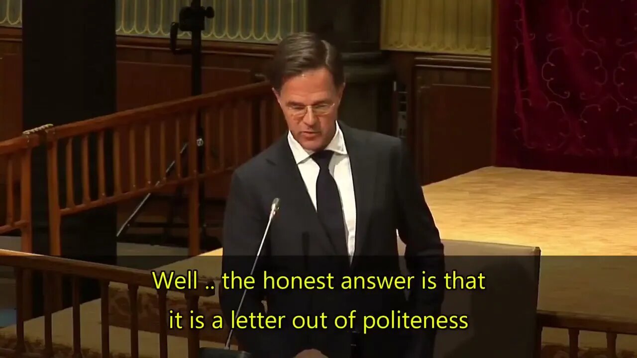 Ministerpræsident Mark Rutte i Holland bliver afsløret for at være Klaus Schwabs håndlanger!