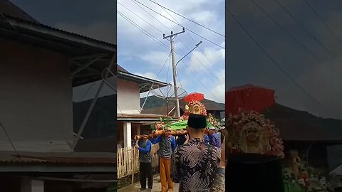 Tradisi Pengantin di Tandu di desa daerah Semende Darat Laut #shorts #short #shortvideo