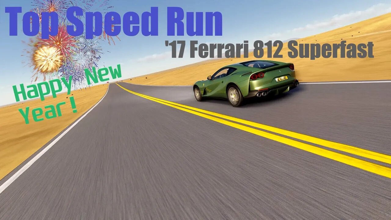 2017 Ferrari 812 Superfast Top Speed Run // New Year's Intro Edition // Over 235 MPH!?