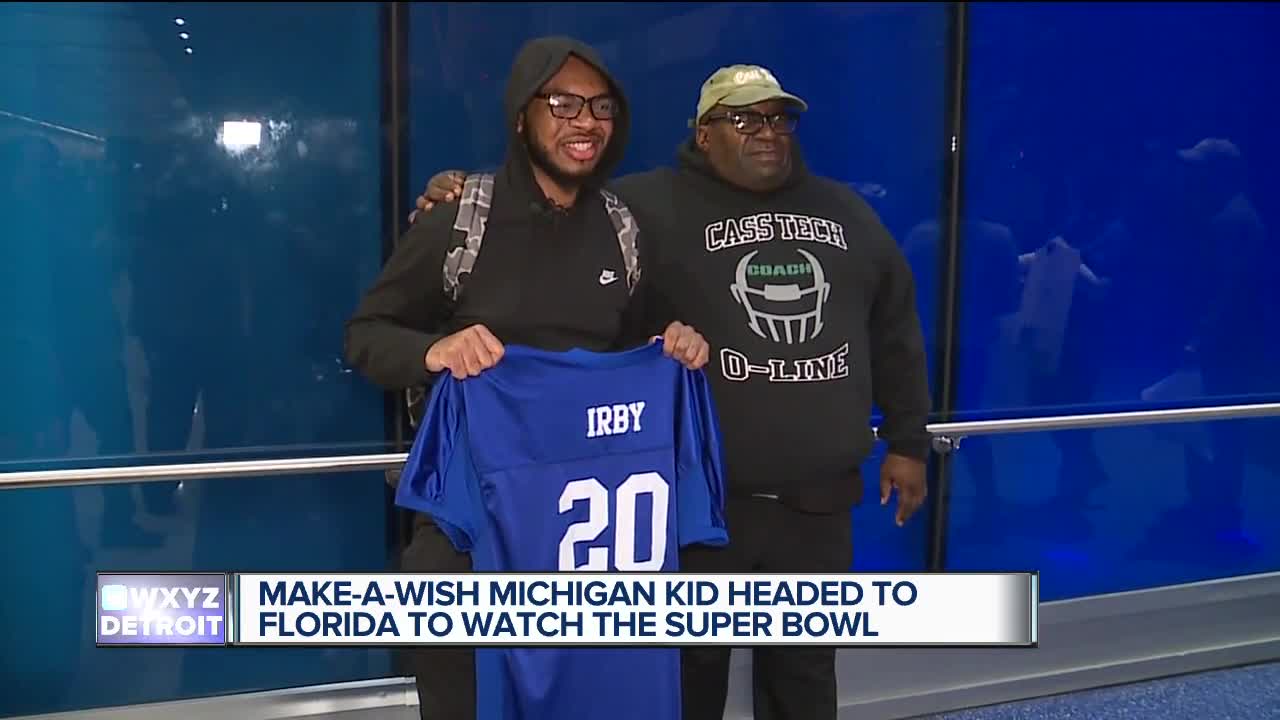 Make-A-Wish Michigan teen headed to Florida for the Super Bowl