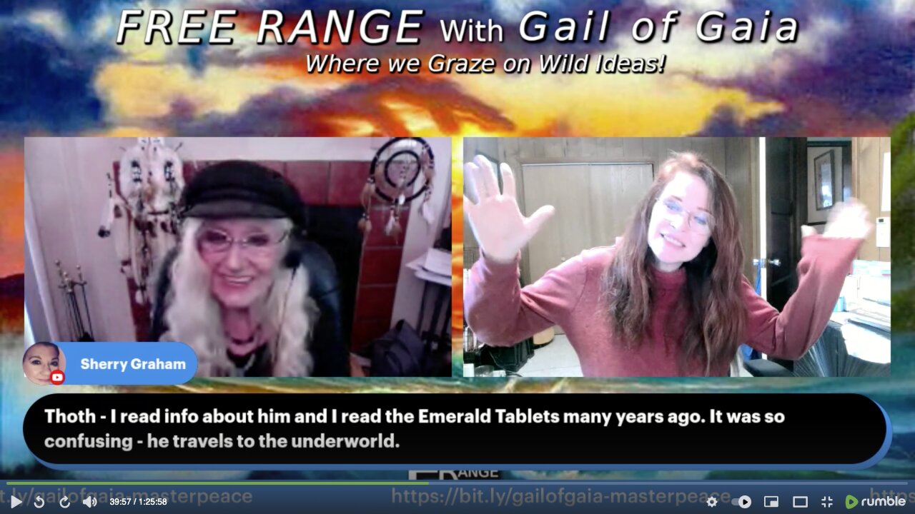 "The Emerald Tablets"with Jenny Lee & Gail of Gaia on FREE RANGE