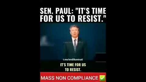 Sen. Paul: IT‘S TIME FOR US TO RESIST!