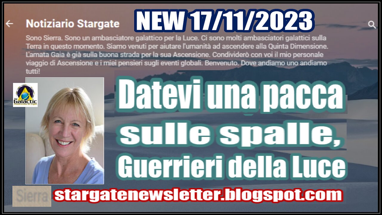 NEW 17/11/2023 SIERRA - Datevi una pacca sulle spalle, Guerrieri della Luce.