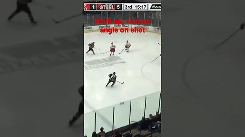 Working up in zone, change angle on shot