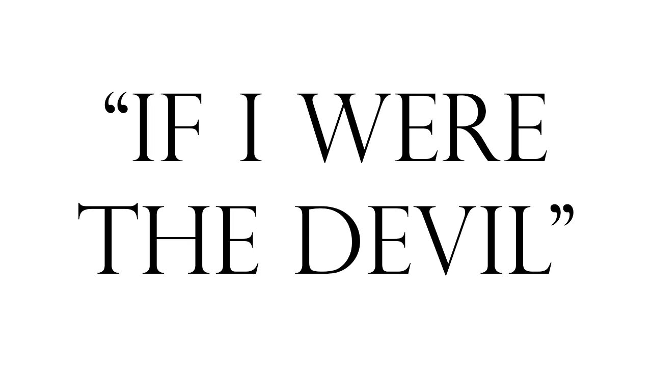 A Dire Warning from 1965 ("If I were the Devil" by Paul Harvey)