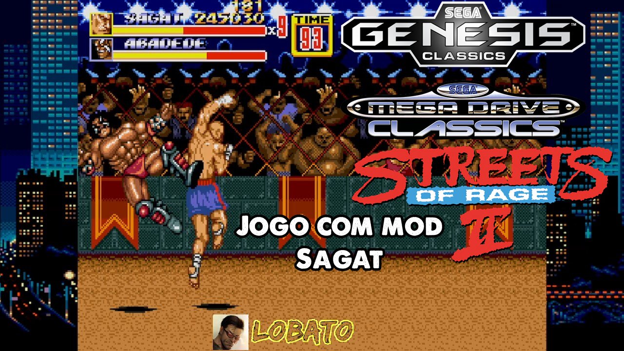 Streets of Rage II (com mod) - Sagat