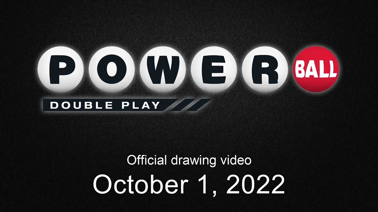 Powerball Double Play drawing for October 1, 2022