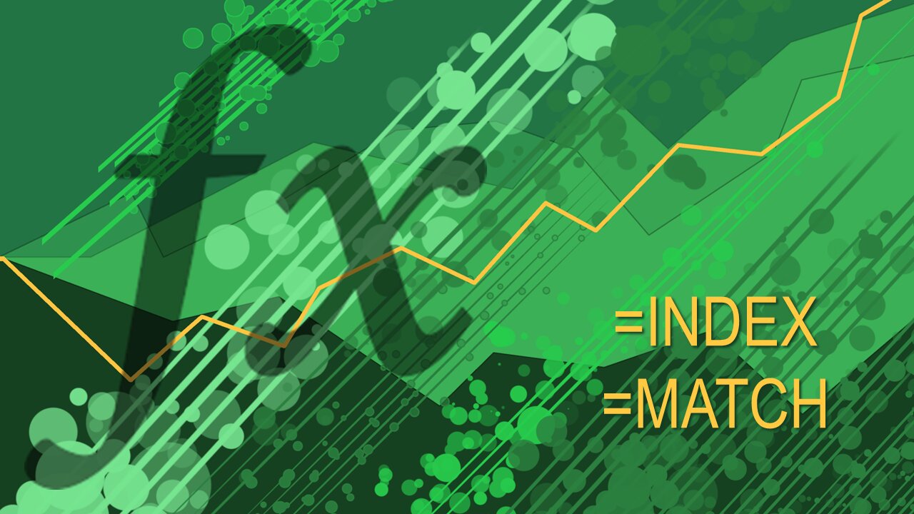 Excel Functions 101 - MATCH & INDEX