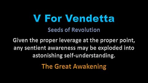 V For Vendetta - Seeds of Revolution