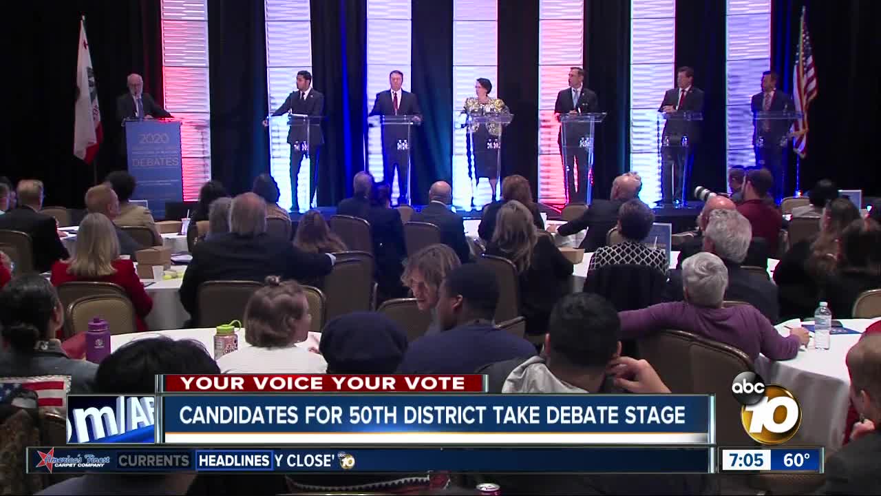 Candidates for 50th District take debate stage