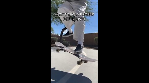 How to do a proper shuv it