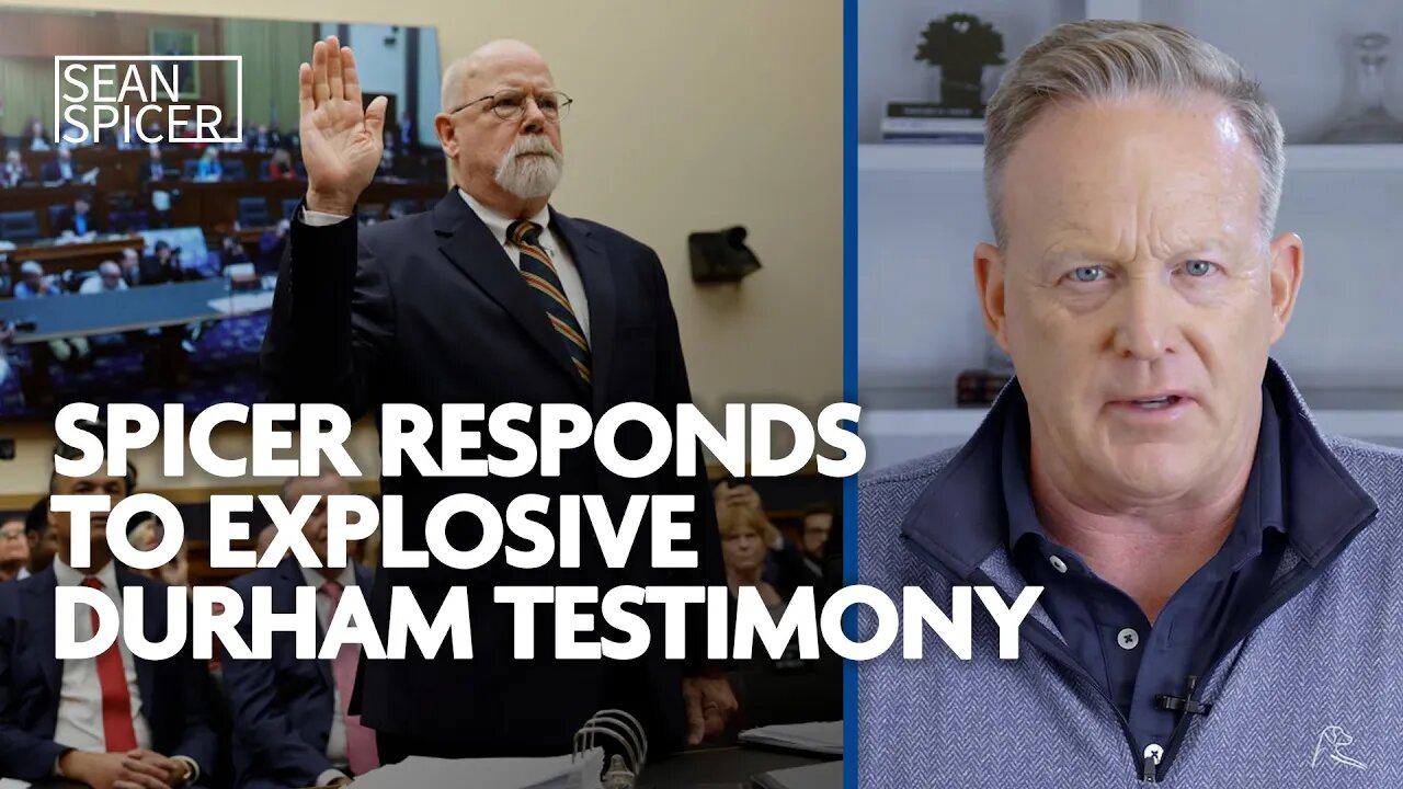 Sean Spicer RESPONDS to explosive Durham Testimony showing WEAPONIZATION of FBI