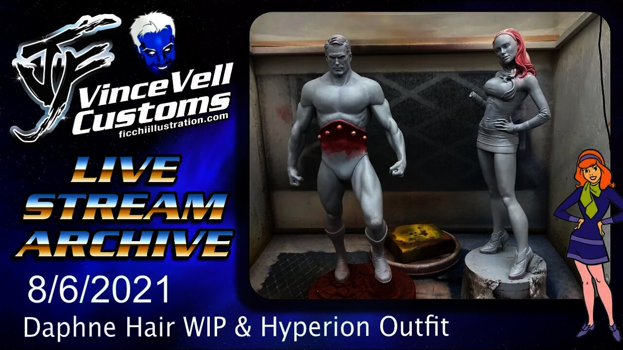 VinceVellCUSTOMS Live Stream -Hyperion Outfit & Daphne Hair WIP