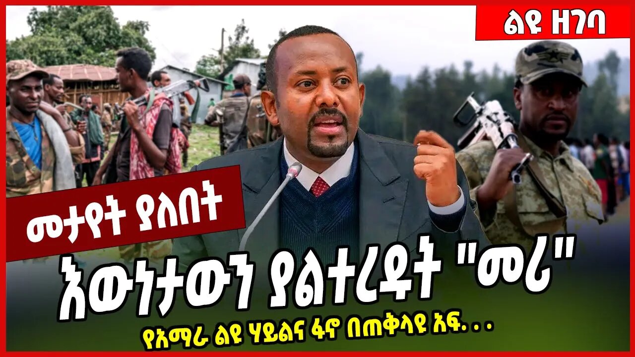 እውነታውን ያልተረዱት ''መሪ'' የአማራ ልዩ ሃይልና ፋኖ በጠቅላዩ አፍ...Abiy Ahmed | FANO | Militia | Amhara #Ethionews#zena