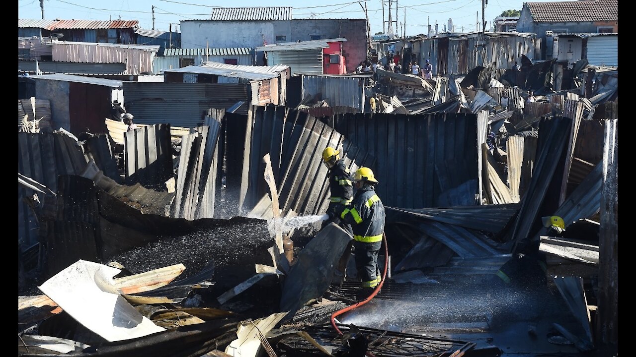 Almost 200 shacks have been burnt by fire