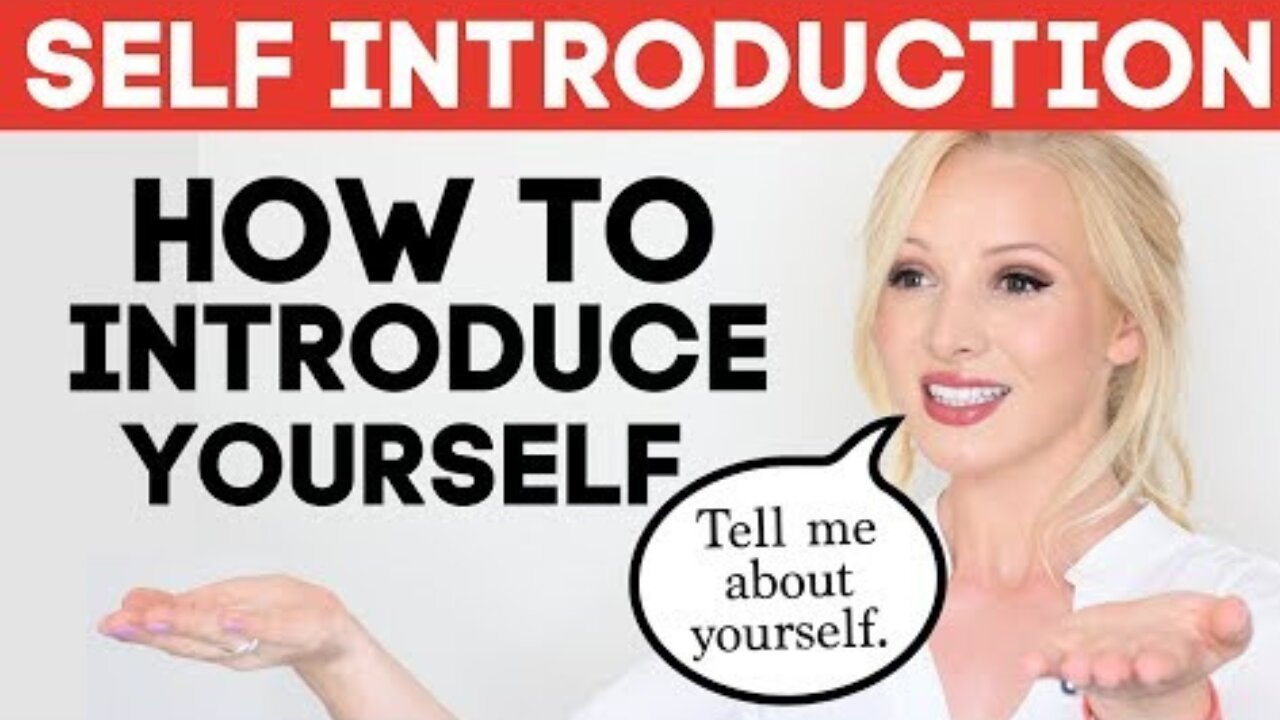 SELF INTRODUCTION | How to Introduce Yourself in English | Tell Me About Yourself Interview Answer