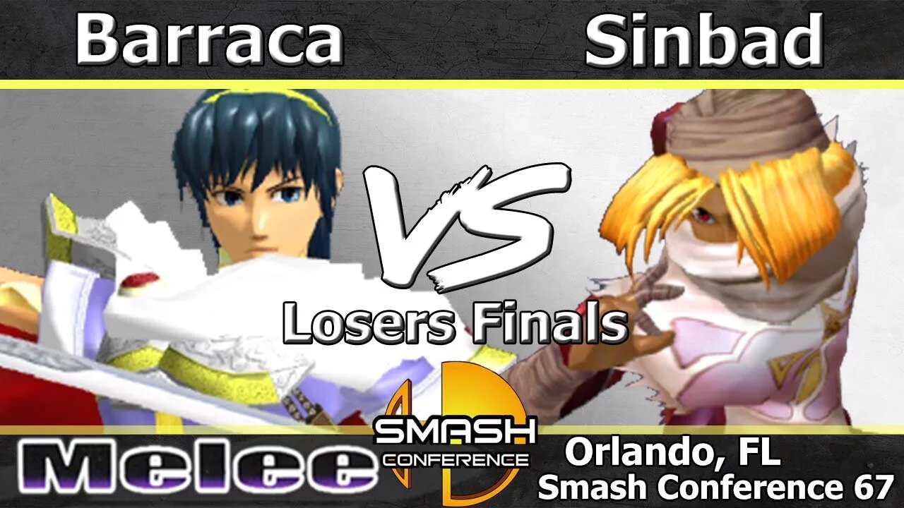 Barraca (Marth) vs. Sinbad (Sheik) - Melee Losers Finals - SC:67