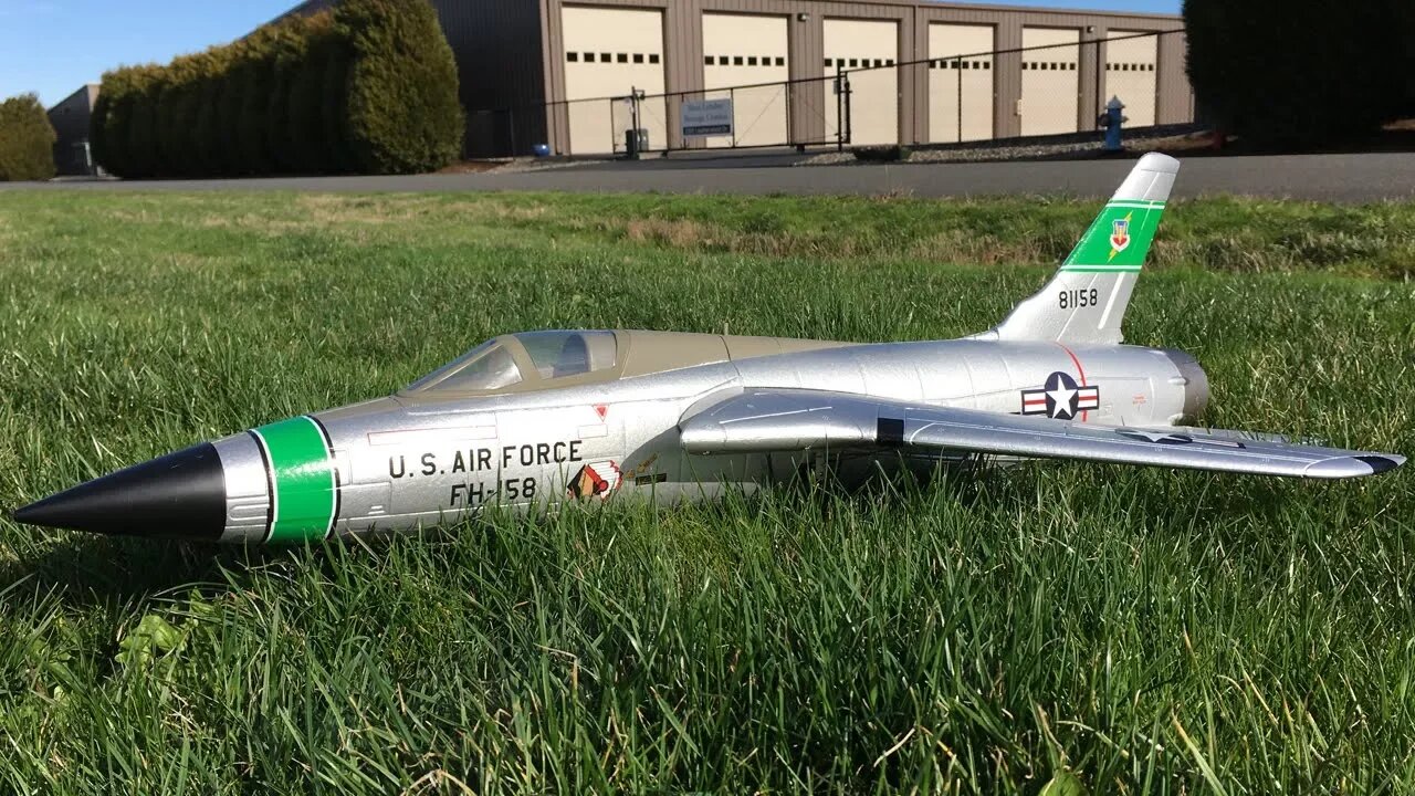 Freewing F-105 Thunderchief 64mm EDF Jet Maiden Flight Review