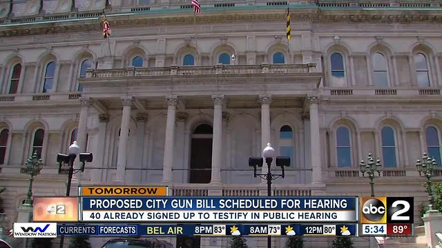 Hearing on city gun bill expected to draw crowd